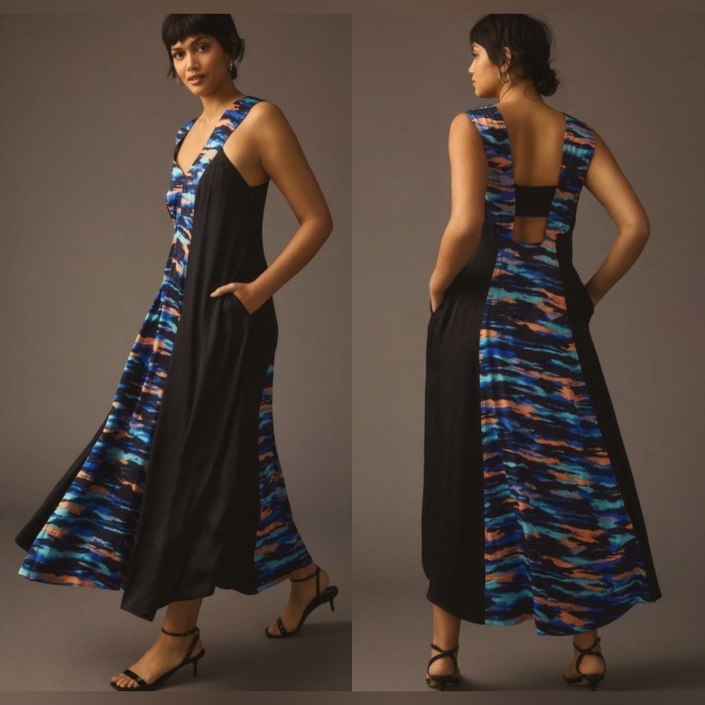 By Anthropologie Maeve V-Neck Maxi Dress